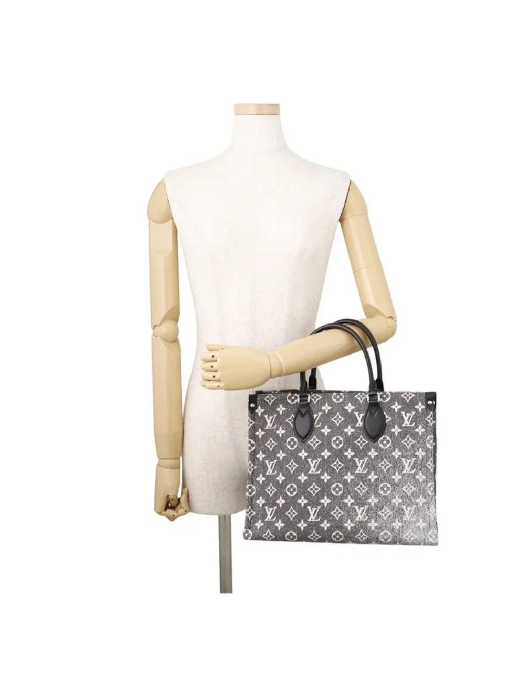 Louis Vuitton Tote Monogram Jacquard Denim On The Go MM